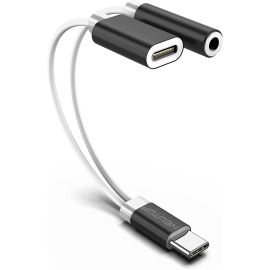 Cavo Adattatore Type-C Jack 3.5mm Carica e Cuffie Solo Compatibile per HUAWEI
